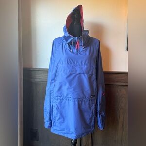 Black Ice vintage Blue Hooded Men's pullover Jacket